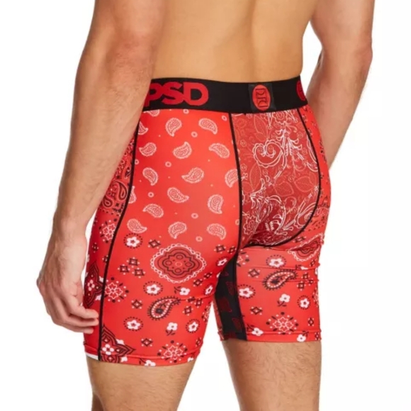 PSD Red Bandana Boxer Briefs Underwear Size Medium Men - Picture 7 of 7